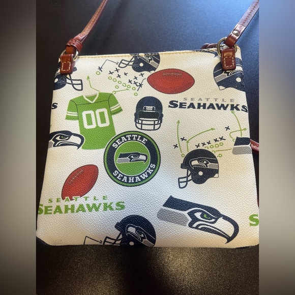 Dooney & Bourke Seattle Seahawks Crossbody Bag - White and Green - Picture 3 of 4